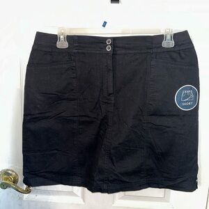 Karen Scott Black Skort